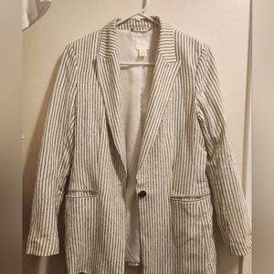 H&M stripped blazer